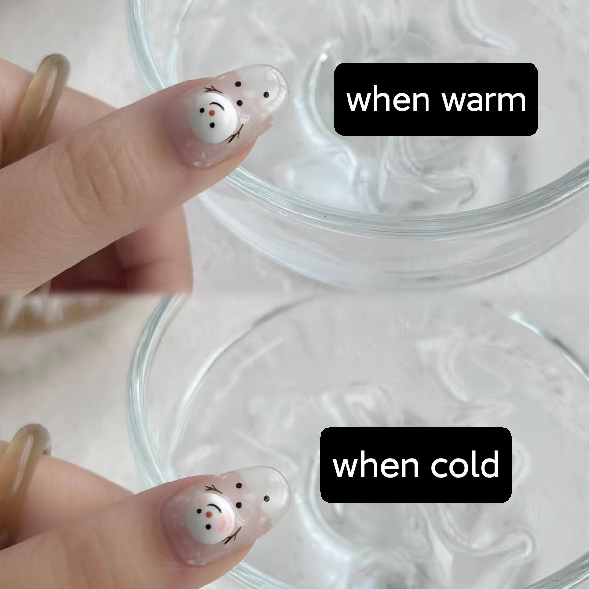 Snowman That Blushes (color-changing set)